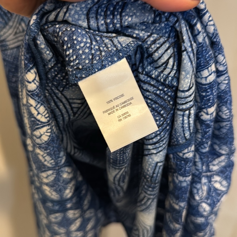 NWOT Reitmans Navy Patterned Halter Dress - Picture 6 of 6